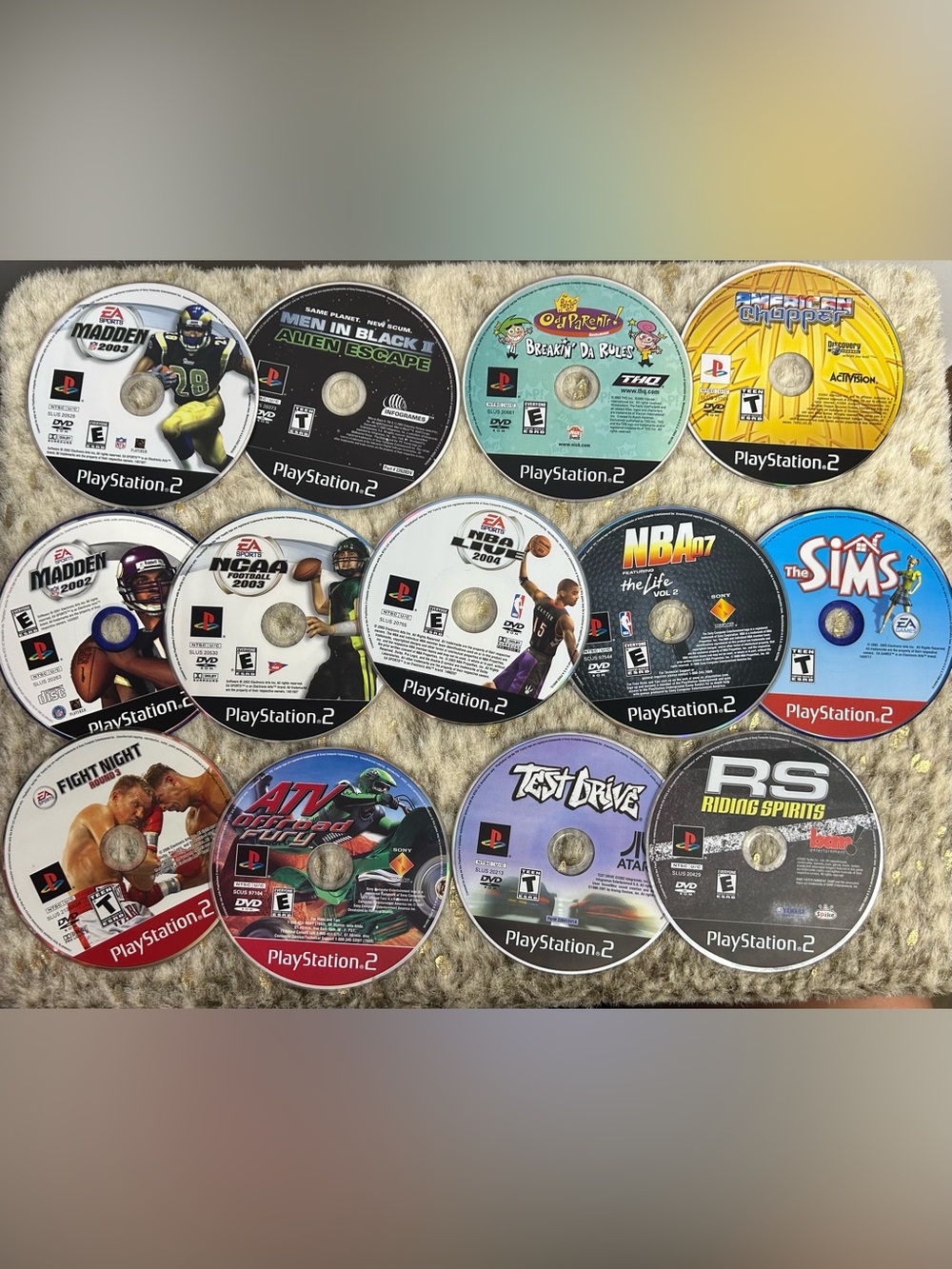 Set of 13 PS2 Games- Cases Not‎ Included